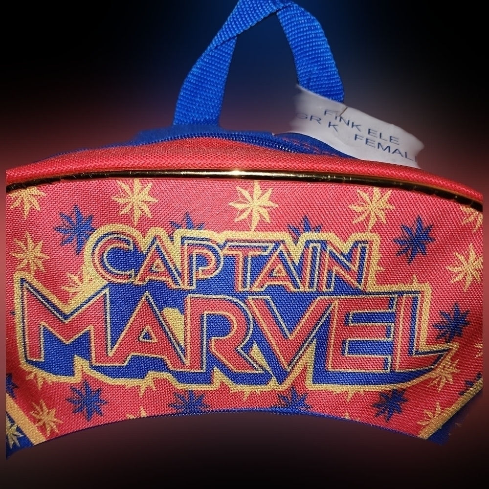 Captain Marvel Comics Carol Danvers Avengers 16" School Backpack/ Book Bag, - Picture 5 of 6